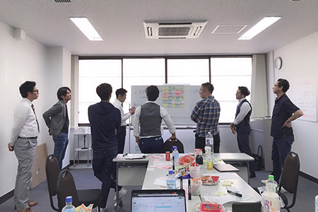 内装工事リースの打合せ