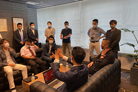 内装工事リースの打合せ